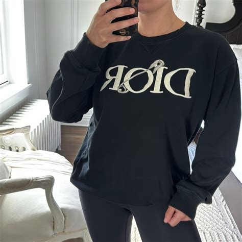 dior x judy blame black sweatshirt|Oversized DIOR AND JUDY BLAME Sweatshirt Black Cotton .